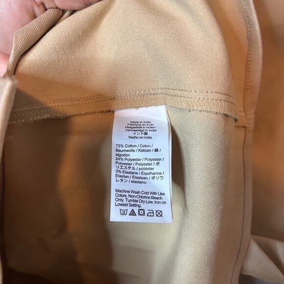 J.Crew Khaki Twill Mini Shirt Dress Size 6 NWT Neutral Preppy Workwear - Picture 8 of 8